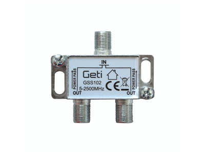 Anténní rozbočovač GETI GSS102 2 výstupy