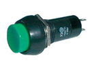 TIPA 02630020 Přepínač tlačítko kul. ON-OFF 250V/1A zelené