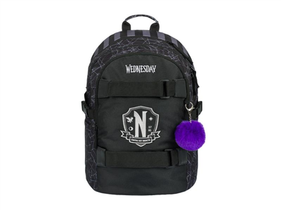 Batoh školní BAAGL Skate Wednesday Nevermore