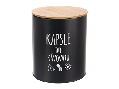 Dóza ORION Black Kapsle do kávovaru 16cm