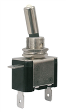 TIPA 02610033 Přepínač páčkový 2pol./2pin ON-OFF 12VDC/25A LED bílá