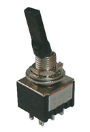 TIPA 02610014 Přepínač páčkový 3pol./6pin ON-OFF-ON plastic
