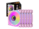 DARKFLASH 06442554 Sada PC ventilátorů DARKFLASH INF24 ARGB 5v1 Pink