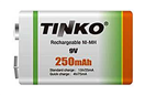TINKO 04250270 Baterie 6F22 nabíjecí 9V/250mAh TINKO NiMH