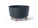 PROSPERPLAST 06437320 Květináč GRACIA STANDARD ECO WOOD antracit 23,5cm