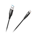 Kabel REBEL RB-6001-050-B USB/USB-C 0,5m Black