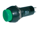 TIPA 02630023 Přepínač tlačítko kul. OFF-(ON) 250V/1A zelené