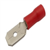 Konektor faston 6.3mm, vodič 0.5-1.5mm červený