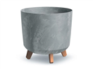 PROSPERPLAST 06437324 Květináč GRACIA TUBUS BETON EFFECT šedý 29,8cm