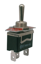 TIPA 02610024 Přepínač páčkový 3pol./3pin (ON)-OFF-(ON) 250V/10A