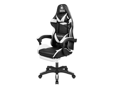 Křeslo herní KRUGER & MATZ GX-150 Warrior černo-bílé