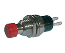 TIPA 02630005 Přepínač tlačítko kul. OFF-(ON) malý červený (12V)