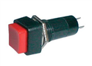 TIPA 02630002 Přepínač tlačítko čtv. OFF-(ON) 250V/1A červené