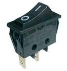 TIPA 02620025 Přepínač kolébkový 2pol./2pin ON-OFF 250V/15A černý