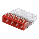 WAGO 03370212 Svorka Wago, 2273-204, 0,5 - 2,5 mm2, 4pólová, transparentní/bílá