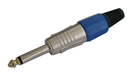 TIPA 03310074 Konektor Jack 6.3 mono kov HQ modrý