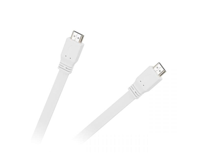 Kabel CABLETECH KPO3725-1.8 plochý HDMI 1,8m, bílý