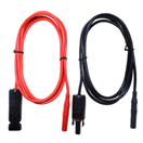 GETI 04291062 Solární kabel 4mm2, červený+černý s konektory MC4/ multimetr, 1m