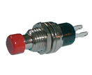 TIPA 02630004 Přepínač tlačítko kul. ON-(OFF) malý červený (12V)