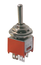 TIPA 02610011 Přepínač páčkový 3pol./6pin ON-OFF-ON mini