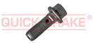 QUICK BRAKE 10680966 Šroub dutý, upevňovací M10x1, délka 37 mm, tzv. banjo šroub, na brzdy