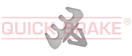 QUICK BRAKE QB WB Držák, úchyt brzdového vedení 3 x 3/16 / 5 mm