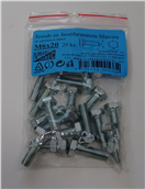 MDtools 110355-5X25 Šrouby 6hranné DIN 933, pozinkované, různé rozměry