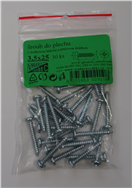 MDtools 123505C-3.5X19 Šrouby do plechu křížové, s půlkulatou hlavou DIN 7981, pozinkované, různé rozměry