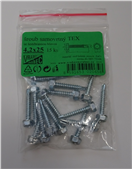 MDtools 7504K-4.2X25 Šrouby samovývrtné TEX DIN 7504K, 6hranné, pozinkované, různé rozměry