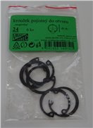 MDtools 293100-16 Pojistné kroužky do otvoru - vnitřní segrovky DIN 472, různé rozměry