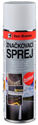 Den Braven TP00002 Značkovací sprej červený 500 ml - Den Braven