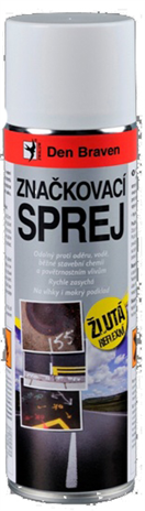 Den Braven TP00005 Značkovací sprej reflexní žlutá 500 ml - Den Braven