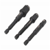 Adaptéry pro bity a hlavice 1/4”, 3/8”, 1/2”, sada 3 ks - SA