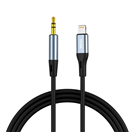 L05 Kabel VFAN L05 Lightning na mini jack 3,5 mm AUX, 1 m (šedý)