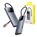 Rozbočovač 6v1 Baseus Metal Gleam 2 Series, USB-C na 2xUSB 3