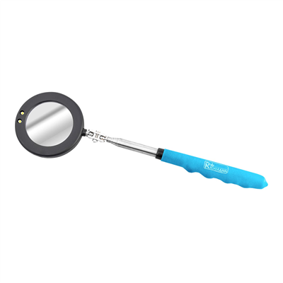 RICHMANN Magnetické inspekční zrcátko kulaté s LED diodami | 50 mm, 280-870 mm