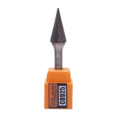 RICHMANN Kolíková fréza do kovu, stopka 6 mm | špičatý kužel 10x20 mm