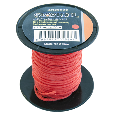 STAVTOOL Provázek | červený 50 m / 2 mm