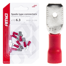 Amio 03066 Sada elektrických konektorů 6.3mm 0.5-1.5mm2 10A 10 ks