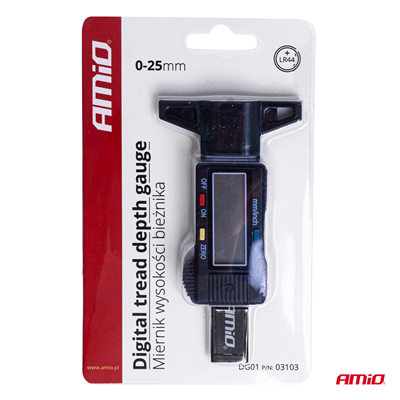 Digitální měřič hloubky dezénu AMiO-03103
