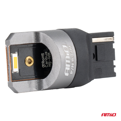 LED žárovky FULL CANBUS PRO WY21W 2x1860 SMD amber 12V 24V AMIO-03600