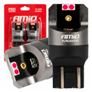 Amio 03592 LED CANBUS PRO series 7443 W21/5W 4x3030 SMD Red 12/24V AMIO-03592