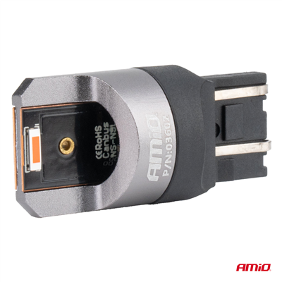 LED žárovky FULL CANBUS PRO W21/5W 2x1860 SMD červené 12V 24V AMiO-03602