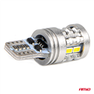 Amio 03718 LED STANDARD BULBS T10 W5W 6x3020 + 1x3030 SMD White 12V/24V AMiO-03718