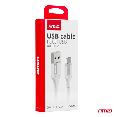 Kabel USB na USB-C 3A 200cm FullLINK AMIO-03918