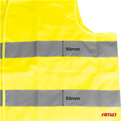 Reflexní vesta XXXL žlutá s certifikátem AMiO-03935