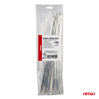 Nerezové stahovací pásky 4,6x350mm 100 ks AMiO-04324
