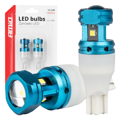 LED žárovky CANBUS T15 W16W 4SMD 1860XS Bílé 12V 24V AMiO-04251