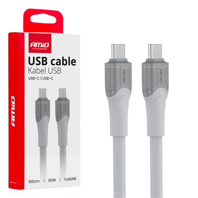 Kabel USB-C TO TYP-C 60W 100cm FullLINK model X111 AMiO-04291