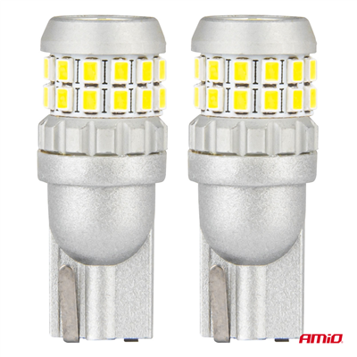 LED žárovky CANBUS T10 W5W 30SMD 2016 Bílá 12V/24V AMiO-04233